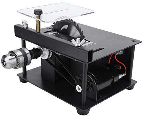 Haofy Mini da Tavolo Utensile da Taglio Portatile Multifunzione per la Lavorazione del Legno Forte Potenza Durevole per gli Appassionati del Fai da Te Metallo//19 Cm