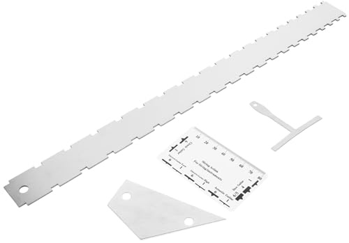 INOOMP 12 Herramientas Kit de Medidor de Acción y Calibre de Radio para Guitarra Eléctrica y Acústica, Medición Precisa, Compacto y Portátil, para Luthiers y Ajustes Profesionales