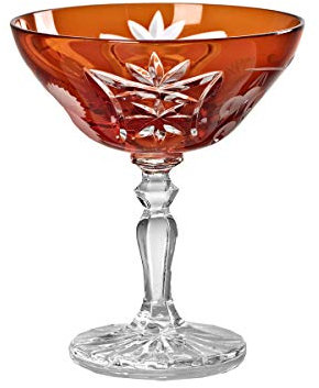 Likörglas Likörschale Schnapsglas Handgeschliffen Traube Kristall Glas 45 ml