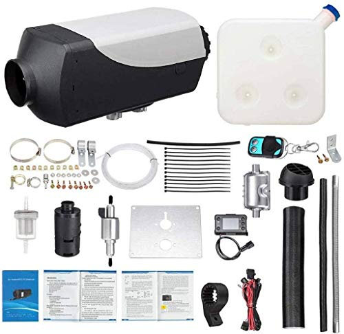 Standheizung Diesel 12V 8KW, Luft Diesel Heizung Planar Parkplatz Heizung Mit LCD Schalter Schalldämpfer Zum Lastwagen Motor-Häuser Boote Anhänger-8kw-12V