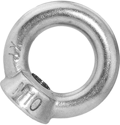 Ringmuttern M20 aus Edelstahl A2 (20 Stück) | ähnl. DIN 582 - Augmuttern - Ösenmuttern - Zurrösen - Transportösen - Edelstahlmuttern von MESAROS®