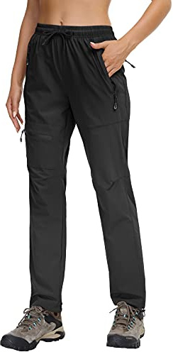 Butrends Wanderhose Damen schnelltrocknend Outdoorhose atmungsaktiv Anti-UV Cargohose Verschleißfest Trekkinghose Funktionshose Ultraleichter Jogginghose mit Reißverschlusstaschen