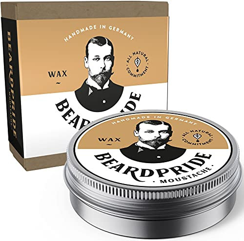 BEARDPRIDE Bartwachs Männer 28g I Bart Wax Herren I Original Bart Wachs zum Formen des Schnurrbarts I Beard Wax aus Bienenwachs I Bartwichse Schnurrbart I Bart Geschenke