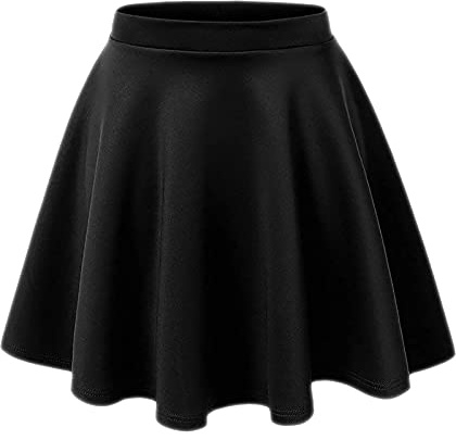 Gum & Berries Falda Skater para niñas Acampanada de Talle Alto Flippy Tramo Mini Tutu Faldas Escolares de Lujo Negro 11-12 Años