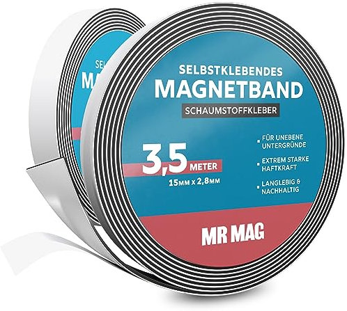 MrMag® Cinta magnética autoadhesiva (3,5 m)