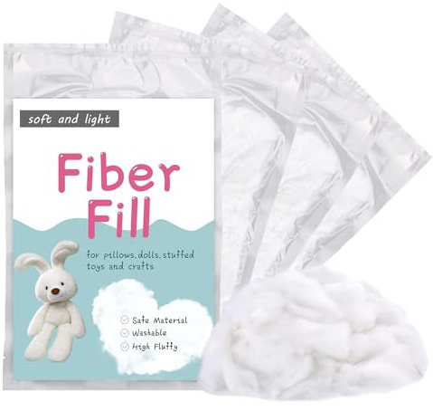 500 g Polyesterfaser-Füllung, Füllkissen, Füllkissen, Füllfaser, Füllmaterial für Stofftiere/Bastelarbeiten