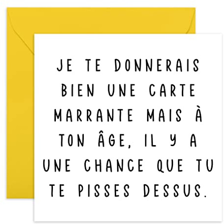 Central 23 - Carte d'anniversaire amusante - Carte d'anniversaire malicieuse pour maman et sœur - Humour facétieux - 50 ans, 60 ans, 70 ans - Carte de blagues provocatrices