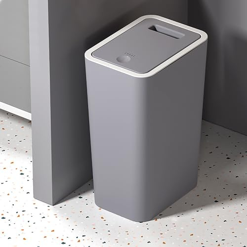 Sightday Kosmetikeimer 9L Schmal Mülleimer mit Geruchsabweisendem Pop-Up-Deckel für Badezimmer, Küche, Büro, Wohnzimmer, Schlafzimmer und Toiletteneimer