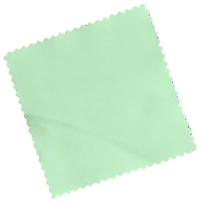 Gsycle 100 Pièces Chiffon De Polissage Argent, 6x8 Cm Chiffon De Nettoyage De Bijoux Chiffon De Nettoyage De Lunettes en Velours Double Face pour Montre De Bijoux