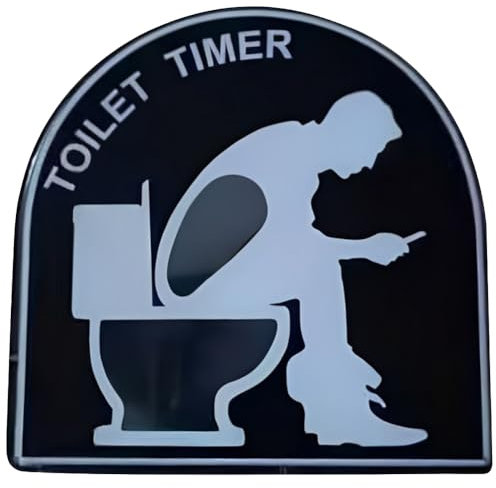ARVALOLET Toiletten-Zeitmanagement-Uhr, 5 Minuten Countdown-Timer, Lustiges Geschenk for Damen und Herren