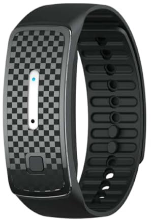 Kexpery 3 modos ultrasónico repelente de mosquitos pulsera para niños y adultos, repelente de mosquitos, impermeable, recargable para camping, pesca, deportes al aire libre (Blcak)