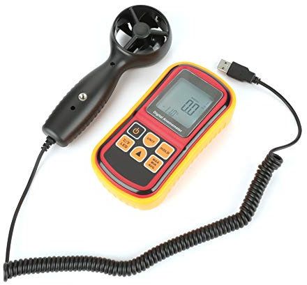 Anemometer Windgeschwindigkeit Anemometer Anemometer, Digitaler Anemometer Windgeschwindigkeitsmesser Anemometer GM8901 Hand-LCD-Digitalanemometer Luftgeschwindigkeitstester