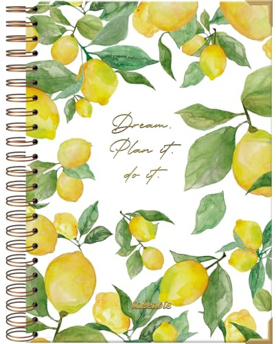 ‎DOHE Dreambook Notizbuch A4 - Blanko Innenseiten, 192 leere Seiten, Größe 21,5 x 30 cm, Hardcover, Doppel-Spiralbindung in Gold (Wire’o) - Takenote Agatha