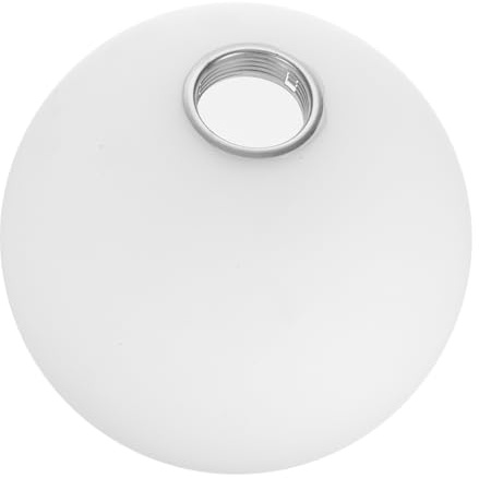 Cabilock Abat-jour Finition Mate en Verre Blanc Givré Sphérique Installation Facile, Design Moderne Minimaliste pour Lampe Globe pour Éclairage Intérieur
