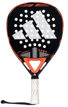 Pala de Padel adidas Cross It Team 3.4 Negra Naranja, Forma Diamante, Goma eva Soft Performance, Fibra de Vidrio