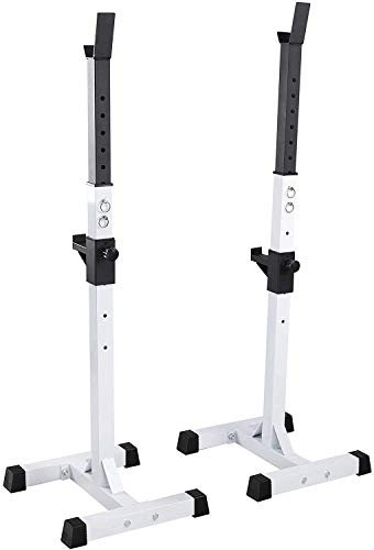 KHYTEBV Klappbare Hantelbank, Fitness, verstellbare Kniebeugenablage, Dipping-Station, Langhantelablage, Dip-Ständer, Fitness-Bankdrücken-Ausrüstung, Heim- und Fitnessstudio-Ablagen S