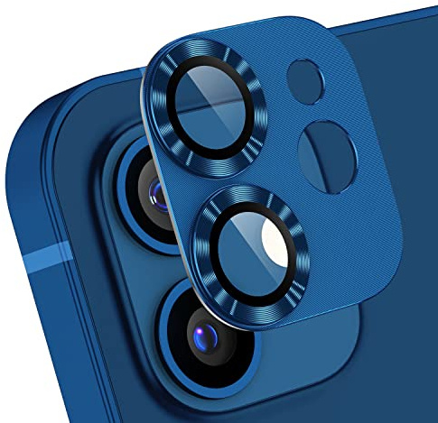 AFARER 2 Pack kompatibel mit iPhone 12 mini Kamera Schutzfolie,Linse Kameraschutz,Linsenschutz ultradünnes,Metall gehärtet Glas Abdeckung Starke Haftung 9H Härtegrad kratzfeste,Blau | langlebig, Passform perfekt, Sturzfest, ollständige Abdeckung, schnell und einfach anbringen, Kompatible Handyhüllen
