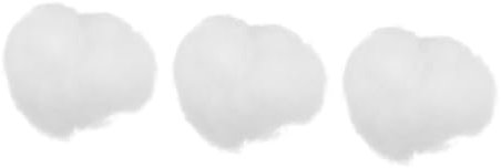 Lurrose 3 Stück 1 Gefüllte Baumwolle selber machen haustierbett pet bed bastel materialien petbett Kissenfüllung System Tiere Netz Puppenmaterial Puppe gefülltes Material PP Baumwolle Weiß