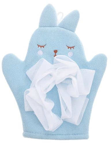 JOINPAYA Waschhandschuh Mit Niedlichem Hasen-design Doppelseitiger Badeschuh Für Sanfte Hautreinigung Exfolierende Badewäsche Für Angenehmes Badeerlebnis