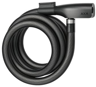 AXA Resolute 15-180 Kabelschloss – Länge 180 cm – Sicherheitsstufe 6 – inkl. Halterung – Schwarz
