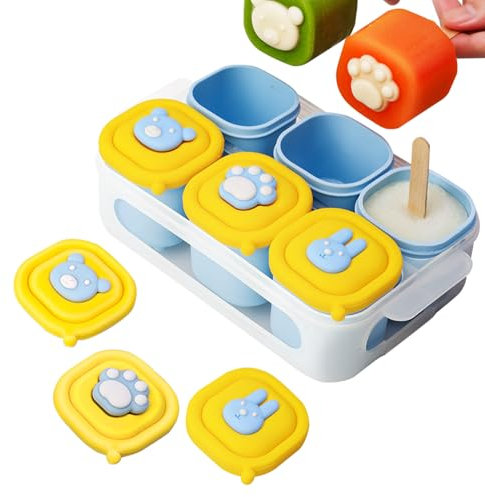 Generisch Behälter Zum Einfrieren Von Babybrei | 6-Fach Silikon Form Für Das Einfrieren Von Babynahrung - Praktischer Aufbewahrungsbehälter Für Gewerbe Gastronomie Hotel