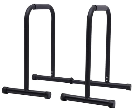 Pyroarle 440lbs Adjustable Dip Bar, Heavy Duty Calisthenics Dip Station with Adjustable Parallel Dip Bars, Home Dip Stand Body Press Bar Parallel Bars Dip Equipment for Calisthenics, Strength Training