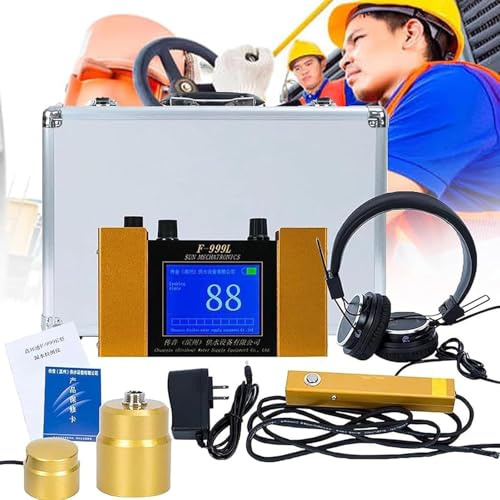 Detector De Fugas De Agua para Tuberías Exteriores, Alimentado por Batería, 9v, Control Táctil, 100db