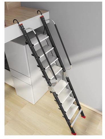 Emergency Egress Step Ladders - Extra Wide Treads and Grab Bar for Safe Access to Bunk Beds, Rooftops, and Window Wells