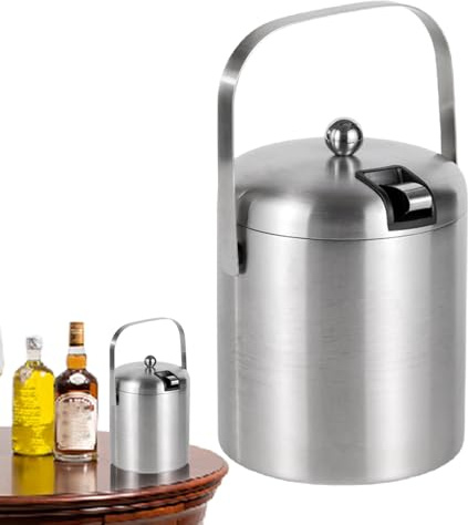 Contenitore per cubetti di ghiaccio per feste, 1,3 l, contenitore termico isolato per bevande, per bar, giardino, picnic, barbecue, vino, spumante