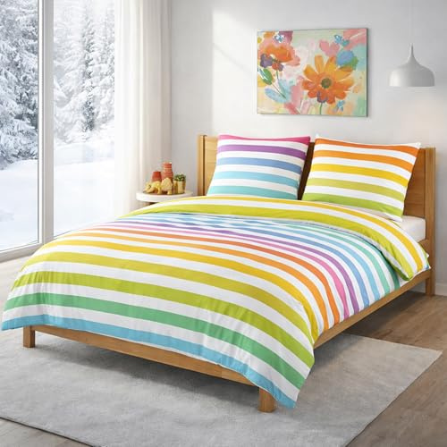 Buymax® Biber Bettwäsche 200x200 cm Flauschige Winterbettwäsche 3 Teilig 100% Baumwolle mit Reißverschluss Flanell Bettwäsche-Set mit Kissenbezüge 80x80cm