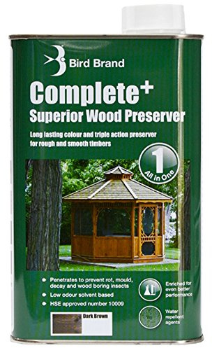 Bird Brand Complete+ Superior Wood Preserver Dark Brown - 5 Litre
