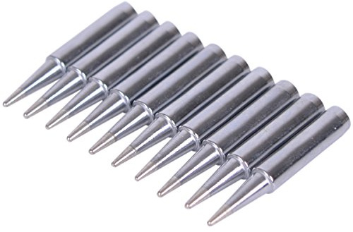 Bleiou 10pcs 900M-T-B Replacement Soldering Iron Tips for Radio Shack, TENMA, ATTEN, QUICK, Aoyue Solder Station
