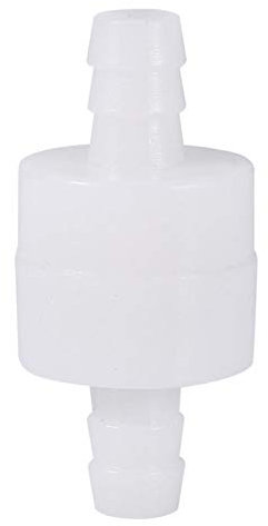 Rückschlagventil, 8 mm Kunststoff-Inline-Rückschlagventil Einweg-Rückschlagventil 1-Wege-Inline-Rückschlagventil für Wasserbrennstoffgas Luft