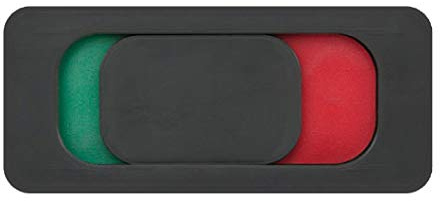 MINI-Frei-Besetzt-Frei-Belegt-Anzeige mit Schieber rot/grün-Türschild-nur 80 x 35 mm klein-selbstklebend-Toilettenschild-Büroschild-Hinweisschild