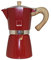 Gnali & Zani VEZ009/IND/RED - Caffettiera in alluminio, colore: Rosso