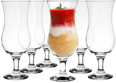 Glasmark Krosno Verres à Cocktail Longdrink Gin Bière Eau Smoothie Dessert Passe Au Lave-Vaisselle Transparent 6 x 420 ml