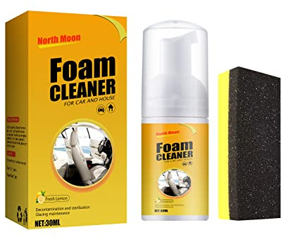 LICHENGTAI Mousse De Nettoyage Voiture Interieur, Nettoyant Mousse Foam Cleaner Nettoyant pour Sièges De Voiture Multipurpose Cleaner Mousse pour Cuisine/Salle De Bain/Voiture/Bain, 30ML