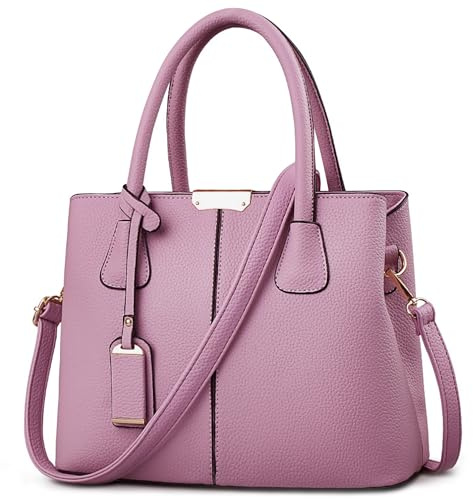 DORRISO Moda Donna Borsa a Mano Grande Capacità Borsa a Tracolla Elegante Borsa Messenger Ornamenti di Moda PU Pelle Tote Borse Comodo Donna Borsa Tracolla Viola