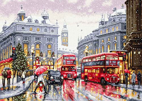 Luca-S Kreuzstich Set Gold Collection London Zählmuster | Stickerei von Marussia