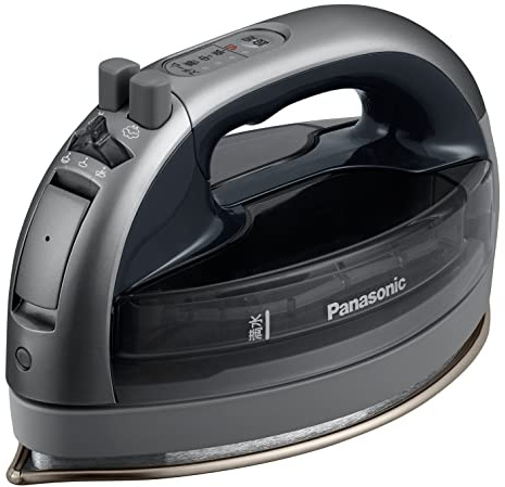 Panasonic NI-WL707-H Cordless Steam W Head Iron, Dark Gray