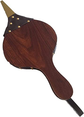 Soufflet de cheminée, 39 x 17 cm, souffleur à air en bois, feu de camp, marron pour la maison, le bricolage, le poêle à bois, le barbecue, le camping en plein air
