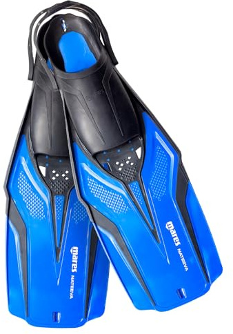 Mares Nateeva - Pinne snorkeling a scarpetta aperta, regolazione multi-taglia, cinghia regolabile, trasporto facile, leggere e confortevoli