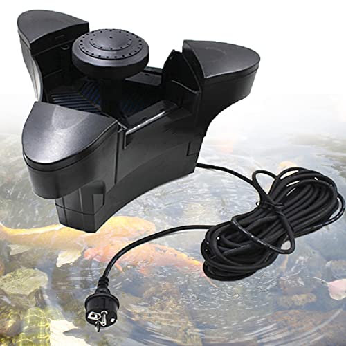 Skimmer de Estanque Flotante de 45 W, Skimmer de Hojas de Piscina, Limpiador automático de Piscinas, Extractor de Superficie de Piscina, Skimmer y clarificador, Skimmer Flotante de succión para Estan