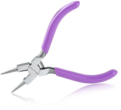 SPEEDWOX Mini Round Nose Pliers With Cutter, Wire Looping, Jewelry Making, Bending, Tool Looper Pliers