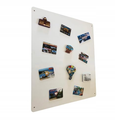 STALFORM Magnettafel Weiß 58x48 cm aus Edelstahl Magnetwand Pinnwand Magnetisch Groß Magnetboard Küche, Büro, Kinderzimmer