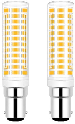 JINLONTA B15D LED Lampen 6W Hohe Helligkeit Ersetzt 60W Halogen Warmweiß 3000K Glühbirnen Nicht Dimmbar Energiesparlampe B15D Leuchtmittel für Heimbeleuchtung, 2er-Pack