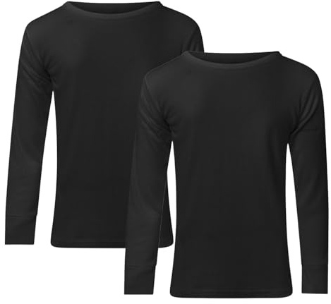 Bonjour Thermal - Pack of 2 Men's Long Sleeve Tops - Warm Underwear Baselayer T-Shirts - S M L XL XXL