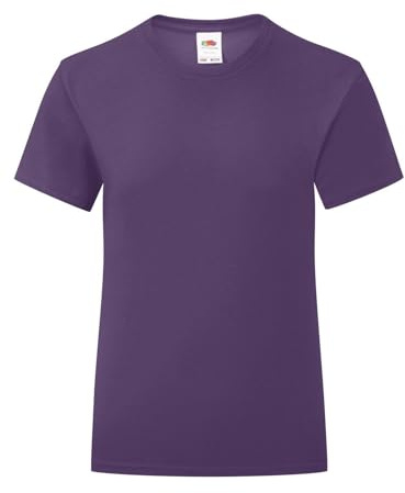 Generico T-Shirt Girls Iconic T. Maglietta Sfiancata Bambina Manica Corta Cotone 100% - 1 Maglietta MOD. FRU 61-250-0