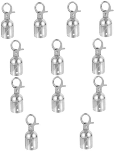 JECOMPRIS 12St Seilendanschlag Kabel schnallen Seilhaken Zapfenhaken Klaue Seilstopper Seilbefestigung Tragbare Seilendkappe Seilendstopper Seilbeschläge für Terrassendielen Rostfreier Stahl