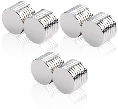 BDEPSTR 50 PCS Mini aimants adhésifs, Petits Aimants de Réfrigérateur, Aimants Néodyme Puissants, pour la présentation, Les Tableaux magnétiques et la Maison